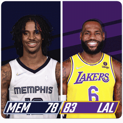Memphis And Lakers Basketball Players GIF