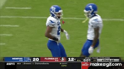 Memphis Vs Florida State Football On ESPN GIF