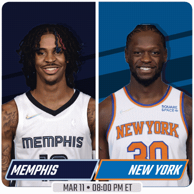 Memphis Vs New York Basketball Game Mar 11 8:00 PM ET GIF