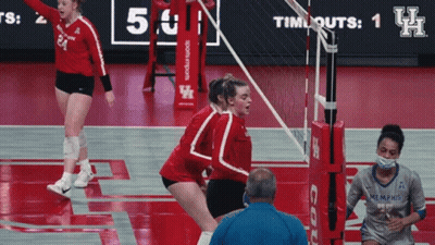 Memphis Vs UCSD Volleyball Score 5 To 1 GIF