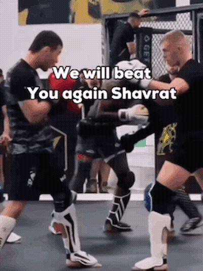 Men Boxing In Gym We Will Beat You Again Shavrat GIF