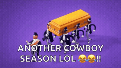 Men Carrying Coffin Another Cowboy Season LOL GIF