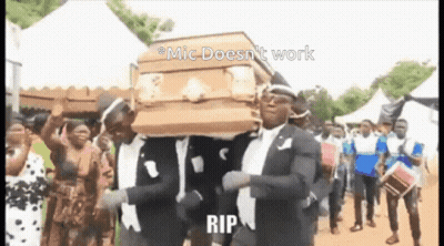 Men Carrying Coffin Mic Doesnt Work GIF