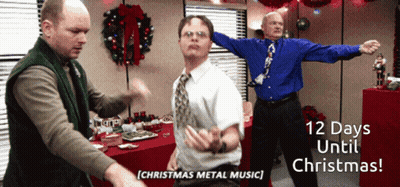 Men Dancing 12 Days Until Christmas