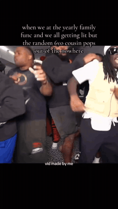 Men Dancing At Family Function GIF