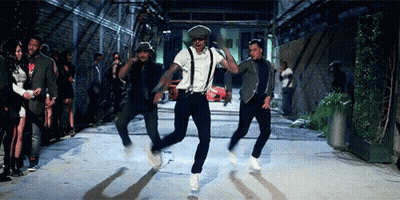 Men Dancing In Alleyway GIF