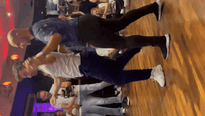 Men Dancing In Dance Studio GIF