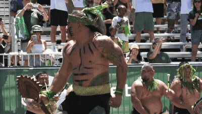Men Dancing In Front Of Sign Saying T GIF