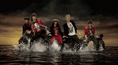Men Dancing In Water I Love You Shirt GIF