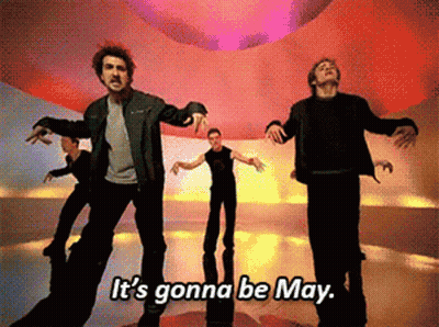 Men Dancing It Gonna Be May GIF