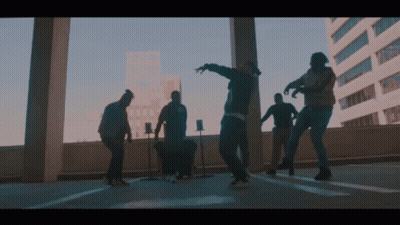 Men Dancing On Rooftop GIF