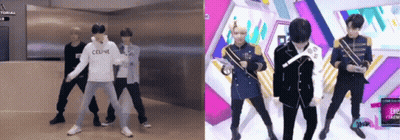 Men Dancing On Stage Wearing Celine Hoodie GIF