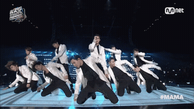 Men Dancing On Stage With Mama GIF