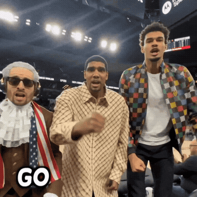 Men Dancing One With Go On Chest GIF