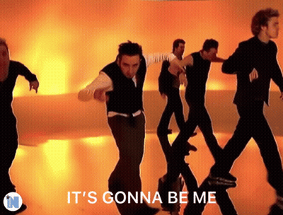 Men Dancing With Its Gonna Be Me GIF