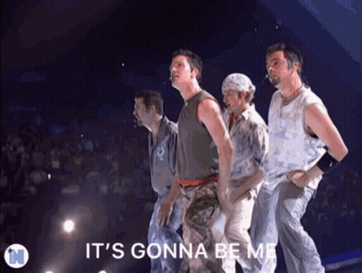 Men Dancing With Its Gonna Be Me GIF