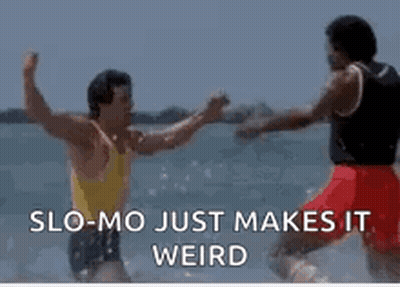 Men Fighting In Water Slo-Mo Weird GIF