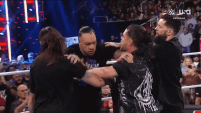 Men Fighting In Wrestling Ring GIF