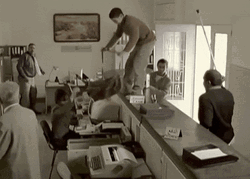 Men Getting Wild On Work Party GIF