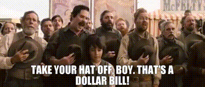 Men Hands On Chests Take Hat Off Boy GIF