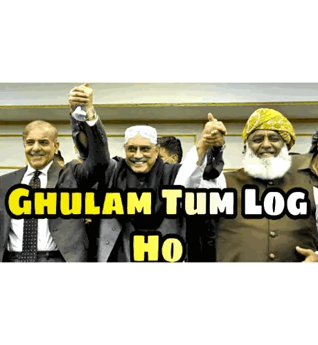Men Holding Hands Ghulam Tum Log Ho Sticker