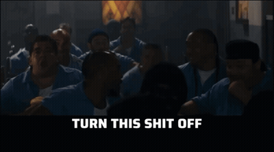 Men In Dark Room Turn This Shit Off GIF