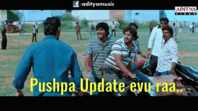 Men In Field One Says Pushpa Update Evu Raa GIF