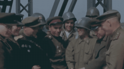 Men In Military Uniforms And Helmets Talking GIF