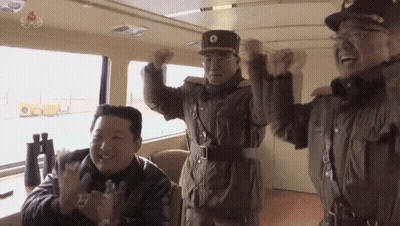 Men In Military Uniforms Clapping GIF