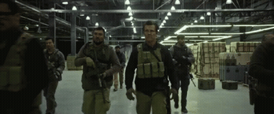 Men In Military Uniforms Walking GIF