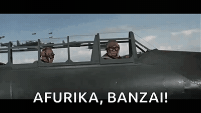 Men In Plane With Afuria Banzai GIF