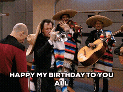 Men In Sombreros Playing Instruments Happy Birthday GIF