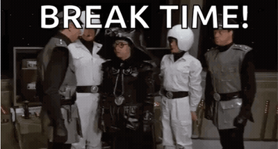 Men In Space Suits Break Time GIF