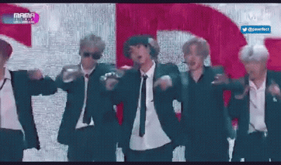 Men In Suits And Ties Dancing On Stage GIF