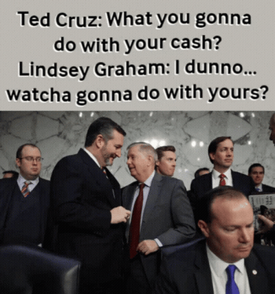 Men In Suits And Ties Saying Ted Cruz GIF