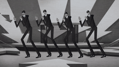 Men In Suits Dancing GIF