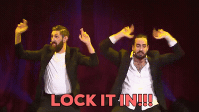 Men In Suits Dancing On Stage Lock It In!!! GIF
