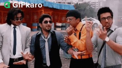 Men In Suits Making Funny Faces GIF