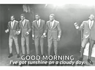 Men In Suits Singing Into Microphones GIF