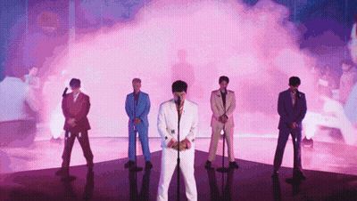 Men In Suits Speaking At Microphones GIF