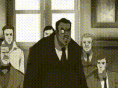 Men In Suits Standing Around Man GIF