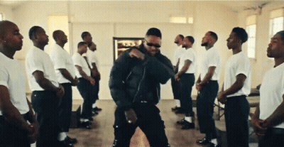 Men In White Shirts Dancing GIF