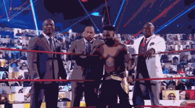 Men In Wrestling Ring WWERaw GIF