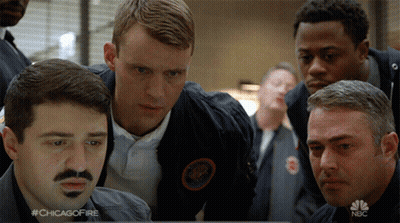 Men Looking At Computer Screen #Chicagofire GIF
