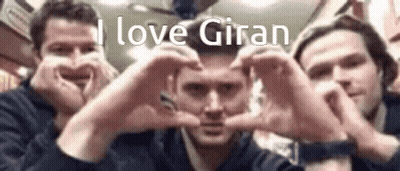 Men Making Heart Shape With Hands GIF