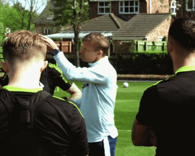 Men On Field With Juventus Shirt GIF