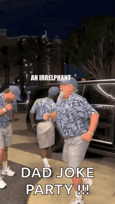 Men One In Hawaiian Shirt And Shorts GIF