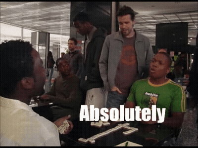 Men Playing Dominoes Absolutely GIF