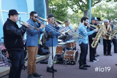 Men Playing Instruments #Io19 GIF