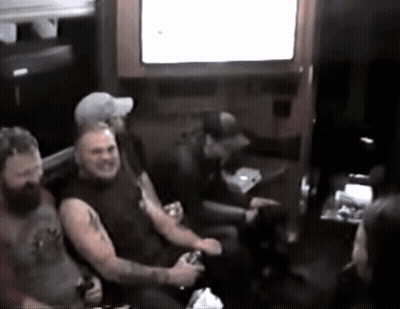 Men Playing Video Game GIF